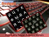 High Quality Non-Transparent Russian Keyboard Stickers