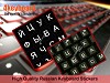 High Quality Non-Transparent Russian Keyboard Stickers