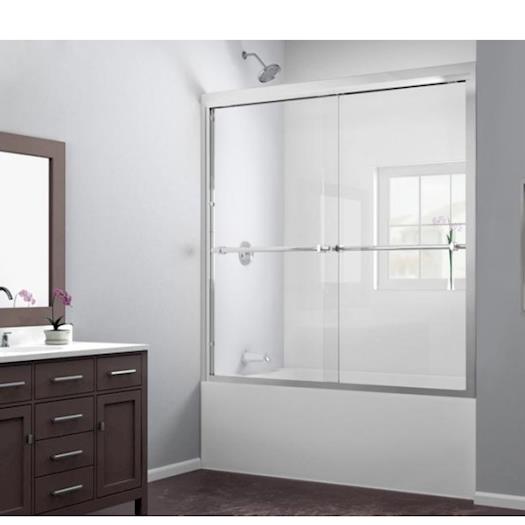 DreamLine AQUALUX 48 x 58 Clear Glass Tub Door