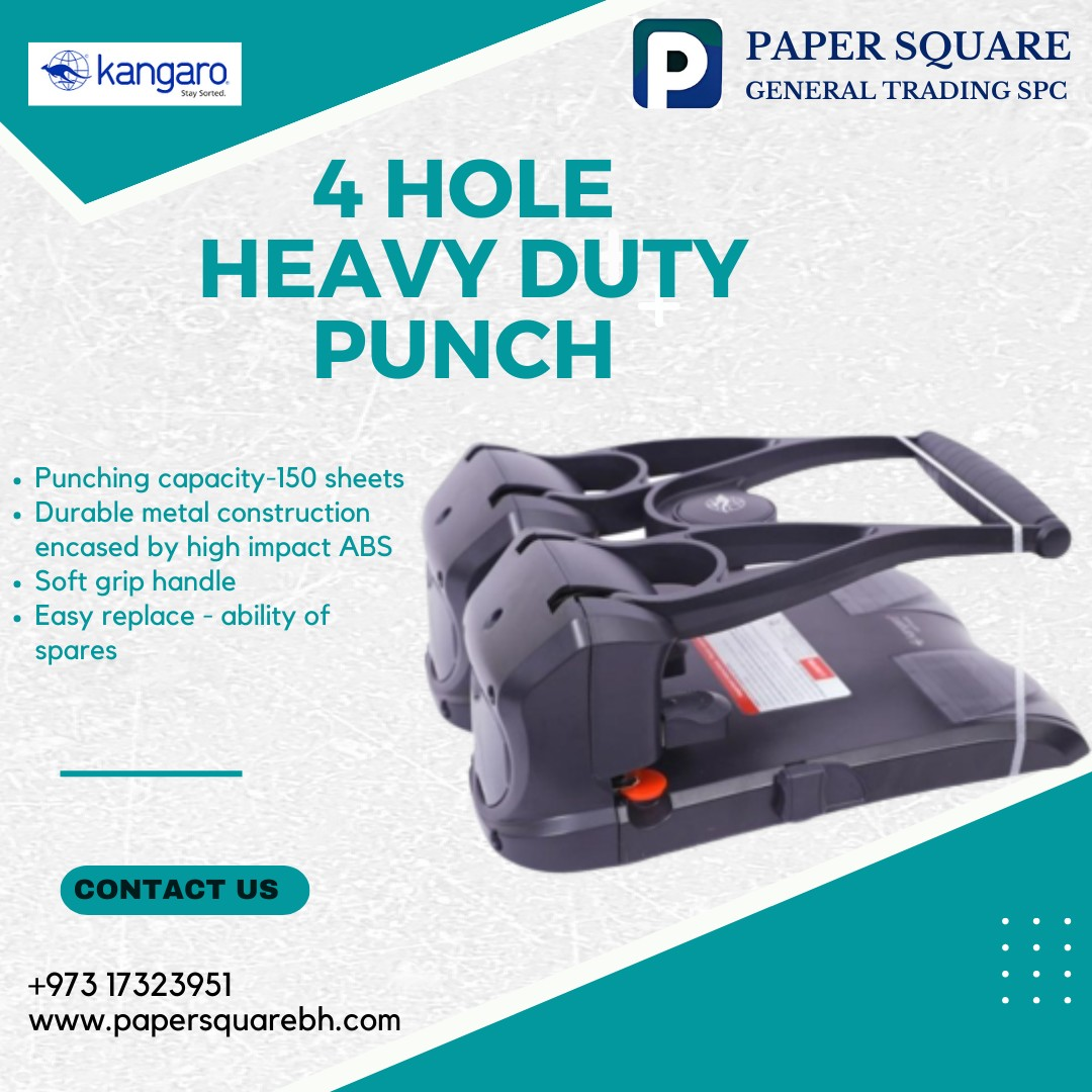 4 Hole Heavy duty punch for 150 sheets