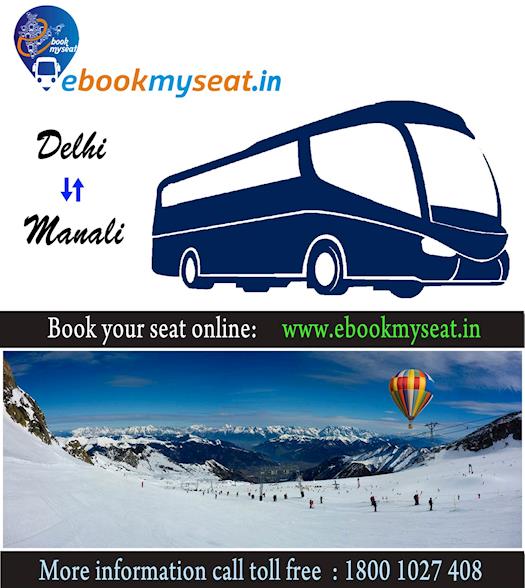 Delhi to Manali Bus Service