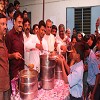 Mid day meal served at the Akshaya Patra Campaign