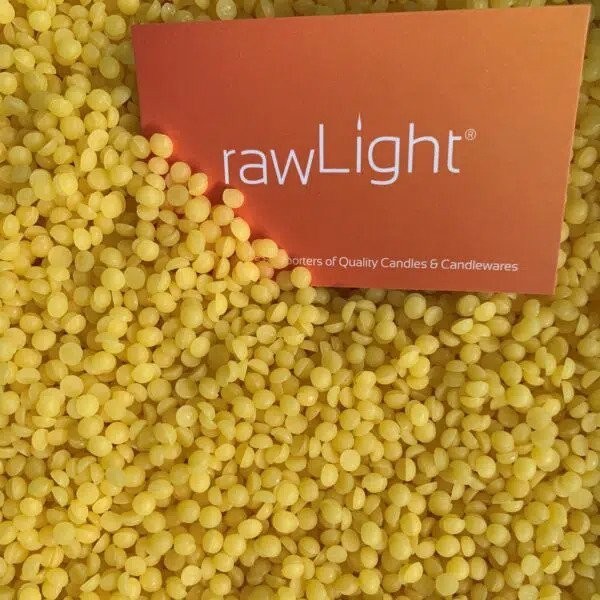Pure Yellow Beeswax Pellets Illuminate Naturally - Raw Light