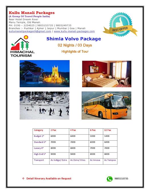 Shimla Volvo Package