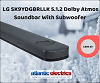 LG SK9YDGBRLLK 5.1.2 Dolby Atmos Soundbar with Subwoofer