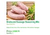 Bratwurst Sausage Seasoning Mix 