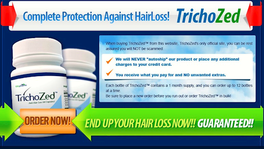 TrichoZed Review 2018 - Buy TrichoZed - Best Hair Loss Pills With 100% Satisfaction Guaranteed