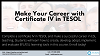 Make Your Career with Certificate IV in TESOL