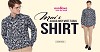 Only Rs960 - MEN'S CLASSIC NAVY WHITE FLORAL SHIRT