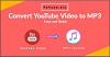 Convert Youtube video to Mp3 