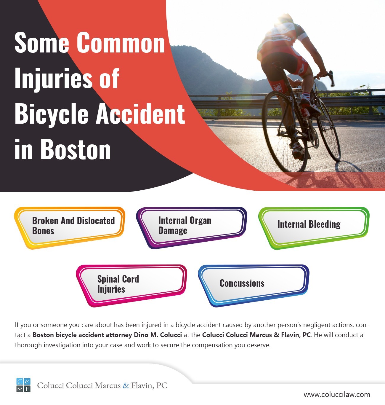 Some Common Injuries Of Bicycle Accident In Boston