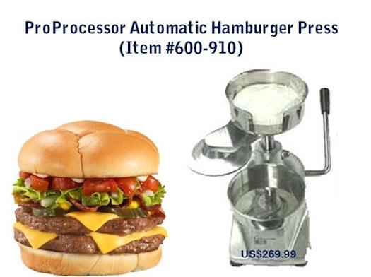 ProProcessor has Your Hamburger Patty Press | Order Now