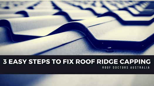 Fix Roof Ridge Capping With 3 Easy Step Process