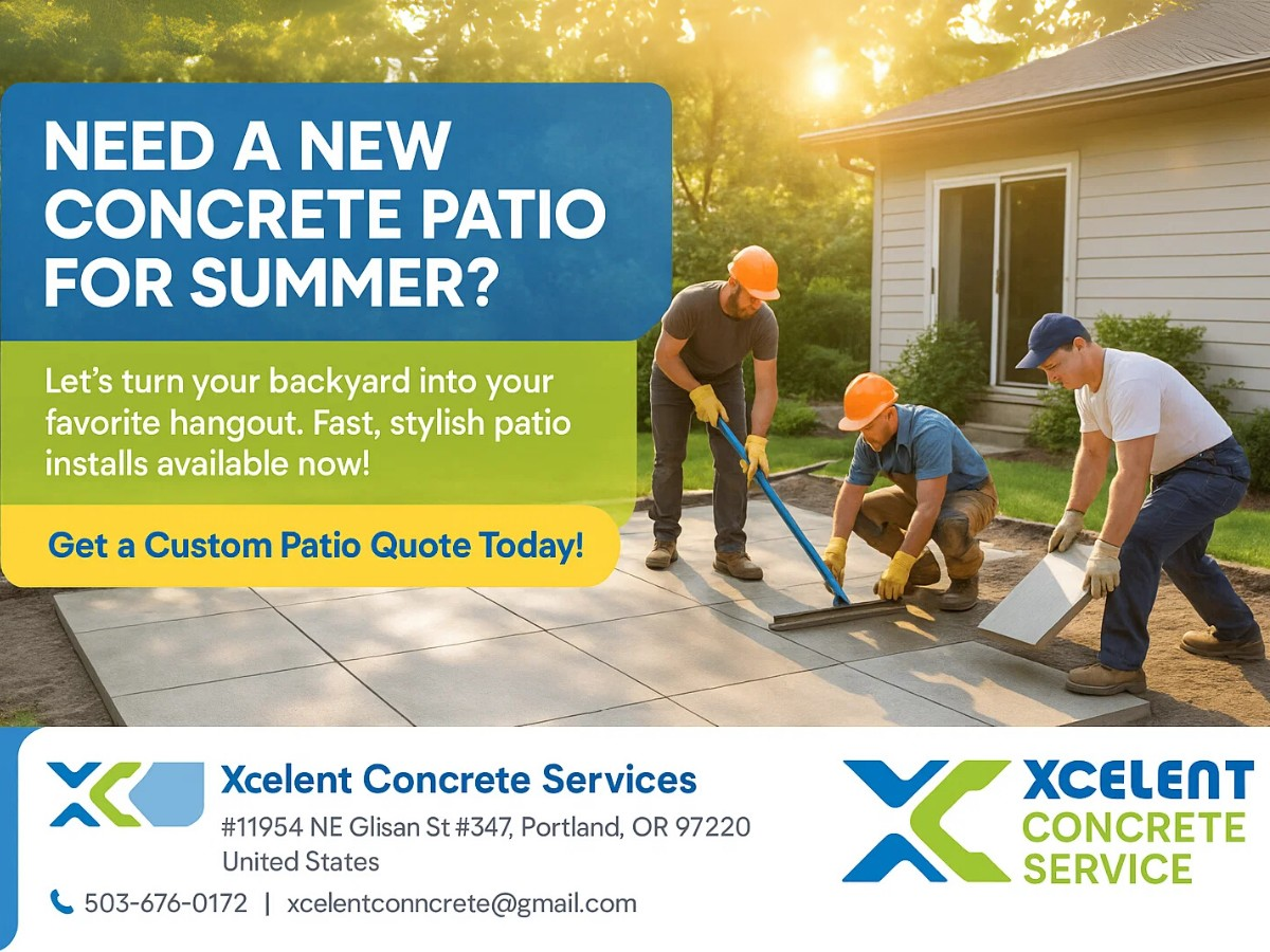 Upgrade Your Backyard with a Custom Concrete Patio in Portland