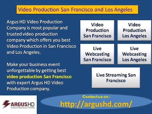 Video Production San Francisco and Los Angeles