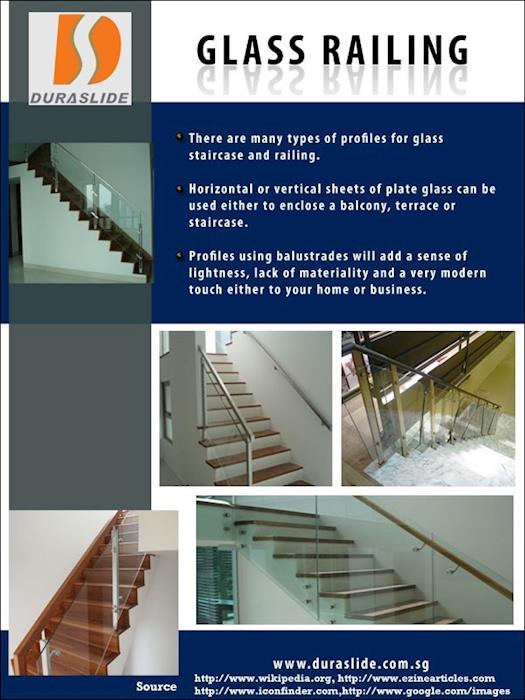 Glass Railing And Staircase in Singapore