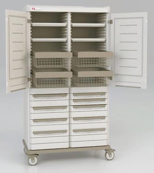 Starsys Double Wide Mobile Supply Cabinet