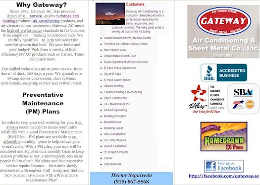 Gateway AC Brochure Page 1