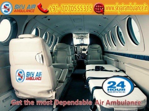 Take Sky Air Ambulance Service in Dibrugarh at a Reasonable Price