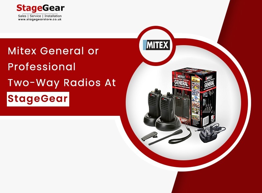 Buy Mitex General/Professional Two-Way Radios At StageGear.