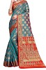 Jacquard Woven Fabric Kanjivaram Silk Saree