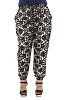Get 60% Discount on Plus Size Floral Pants at Oxolloxo