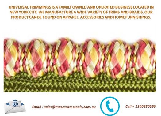 Metallic Trimmings - Call Us 201-788-6921 