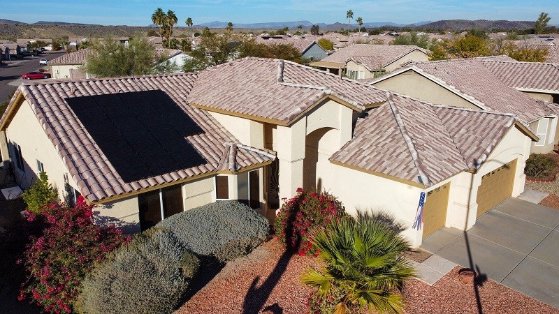 Home solar installation Phoenix
