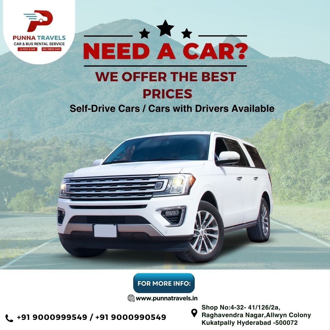 self drive cars in kukatpally