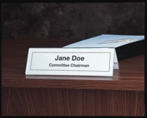 Seminar/Desk Name Holder (Clear)