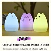 Cute Cat Silicone Lamp Online In India