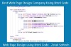 Best Web Page Design Company Using Html Code – Zatak Softech