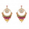 Colorful Rhinestone Drop Earrings for Women