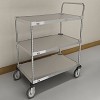 Utility Carts w/Solid Shelves