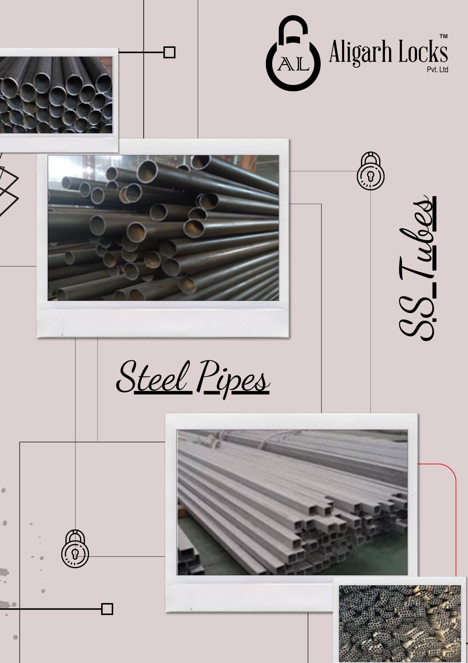 Aligarh Locks: Steel Pipes Supplier & Manufacturers in India