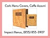 Caffe Azzurri Cork Menu Covers | Impact Menus