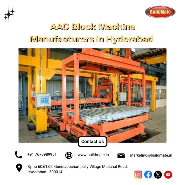 AAC Machine Manufacturers | +91 76759 89961 | Buildmate
