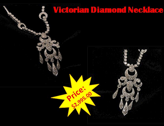 Buy Victorian Diamond Necklace Fro Romantic Jewelers