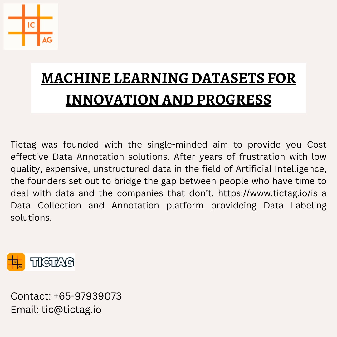 Machine Learning datasets for Innovation and Progress