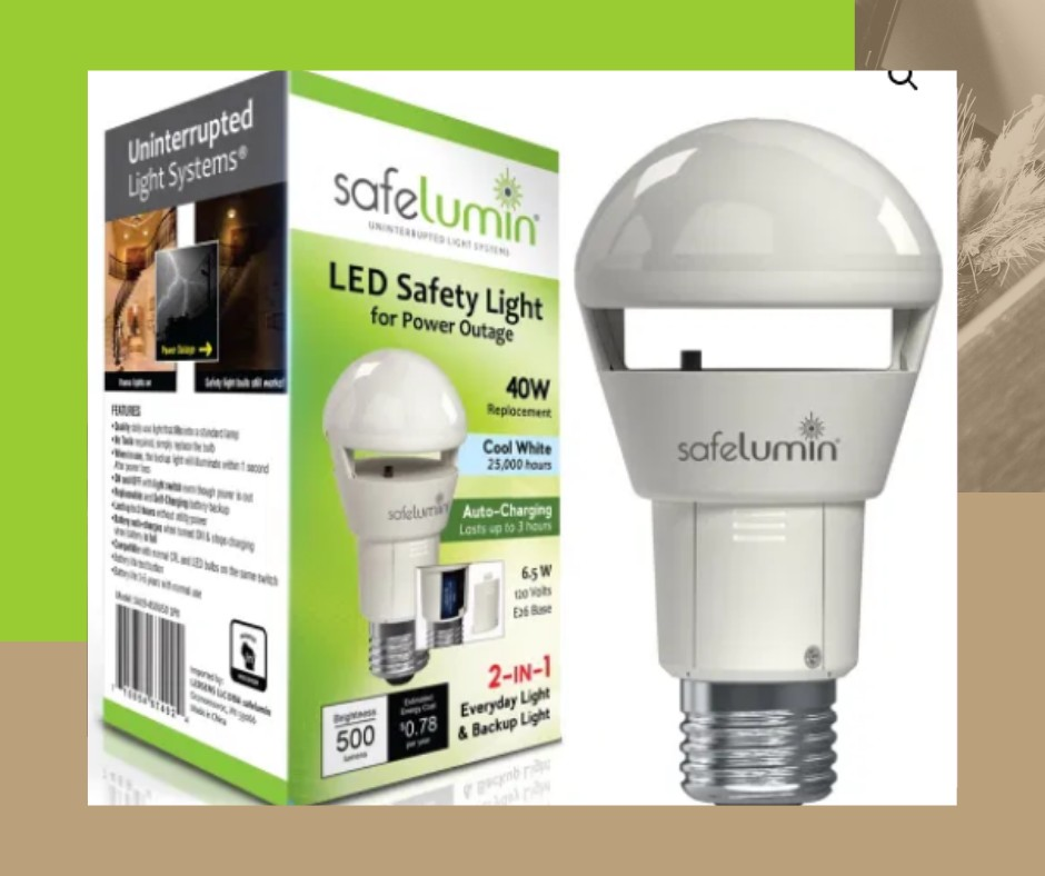 Buy the Best Rechargeable Light Bulbs from Safelumin Today        