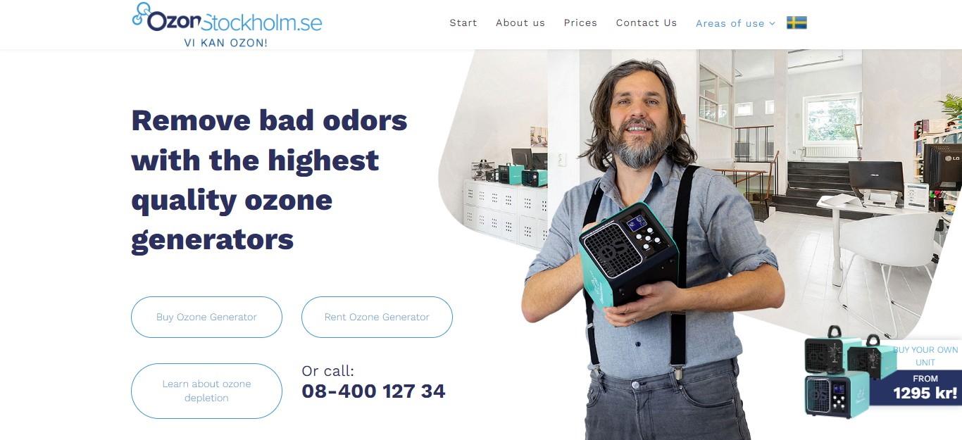 OzonStockholm - Clean and sterilize with ozone