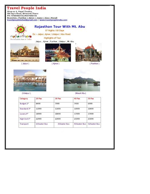 Rajasthan Tour With Mt. Abu