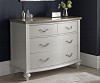 Bentley Designs Montreux Washed Oak and Soft Grey 2+2 Drawer Chest | Furniture Direct UK