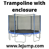 Trampoline with enclosure | lejump 