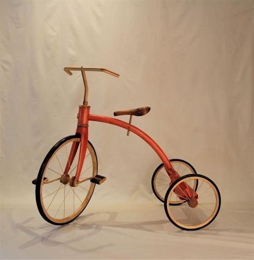  Wooden Trike Sculpture by John Abery Australian Sculptor