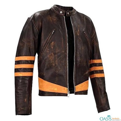 Fashionable Brown Leather Jacket