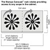 Metro Carousel Rack - Plan View