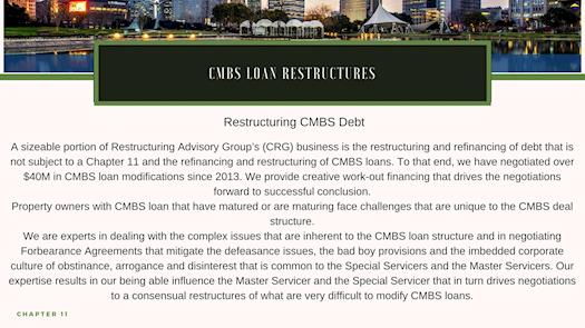 CMBS Loan Restructures
