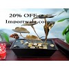 Buy Step Metal Leaves LED table fountain - Importwala.com