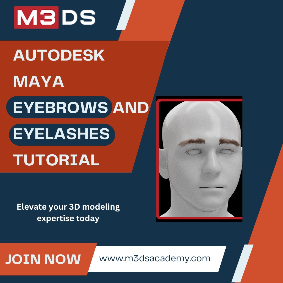 Autodesk Maya Eyebrows and Eyelashes Tutorial